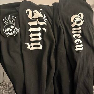 Black King and Queen Graphic T-Shirts